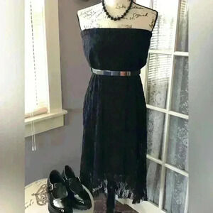 Vintage Black lace dress Sz L